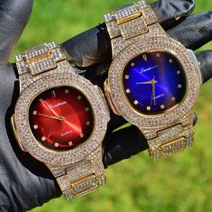Full Iced Out Square Luxury Stylish Watch